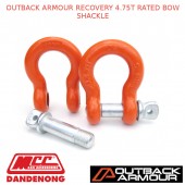 OUTBACK ARMOUR RECOVERY 4.75T RATED BOW SHACKLE